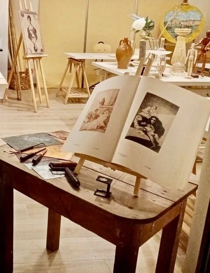Watercolour course in art studio in the hinterland of Lake Garda 7
